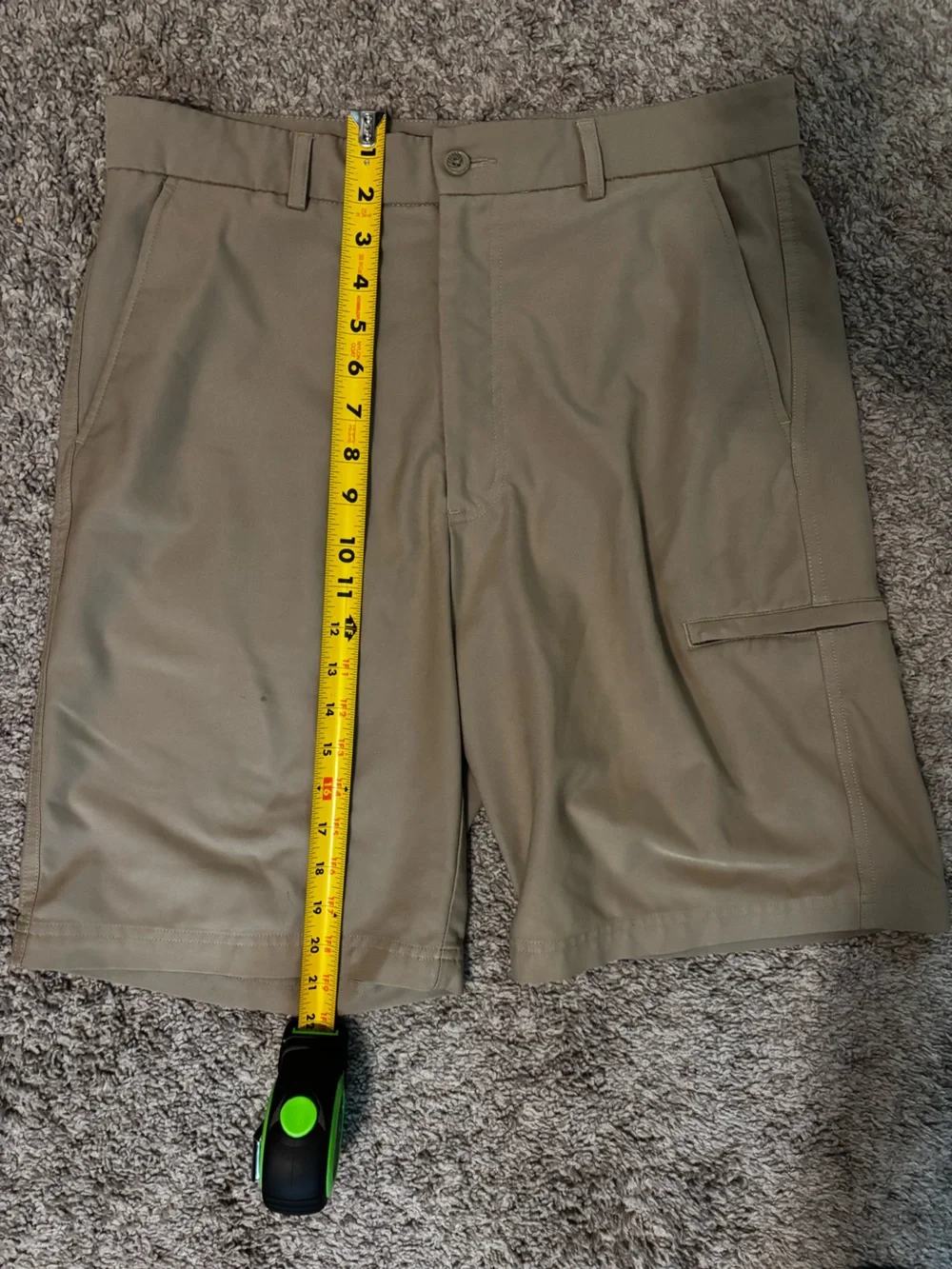 Pebble Beach Men's Cargo Shorts - Khaki Tan 32” waist